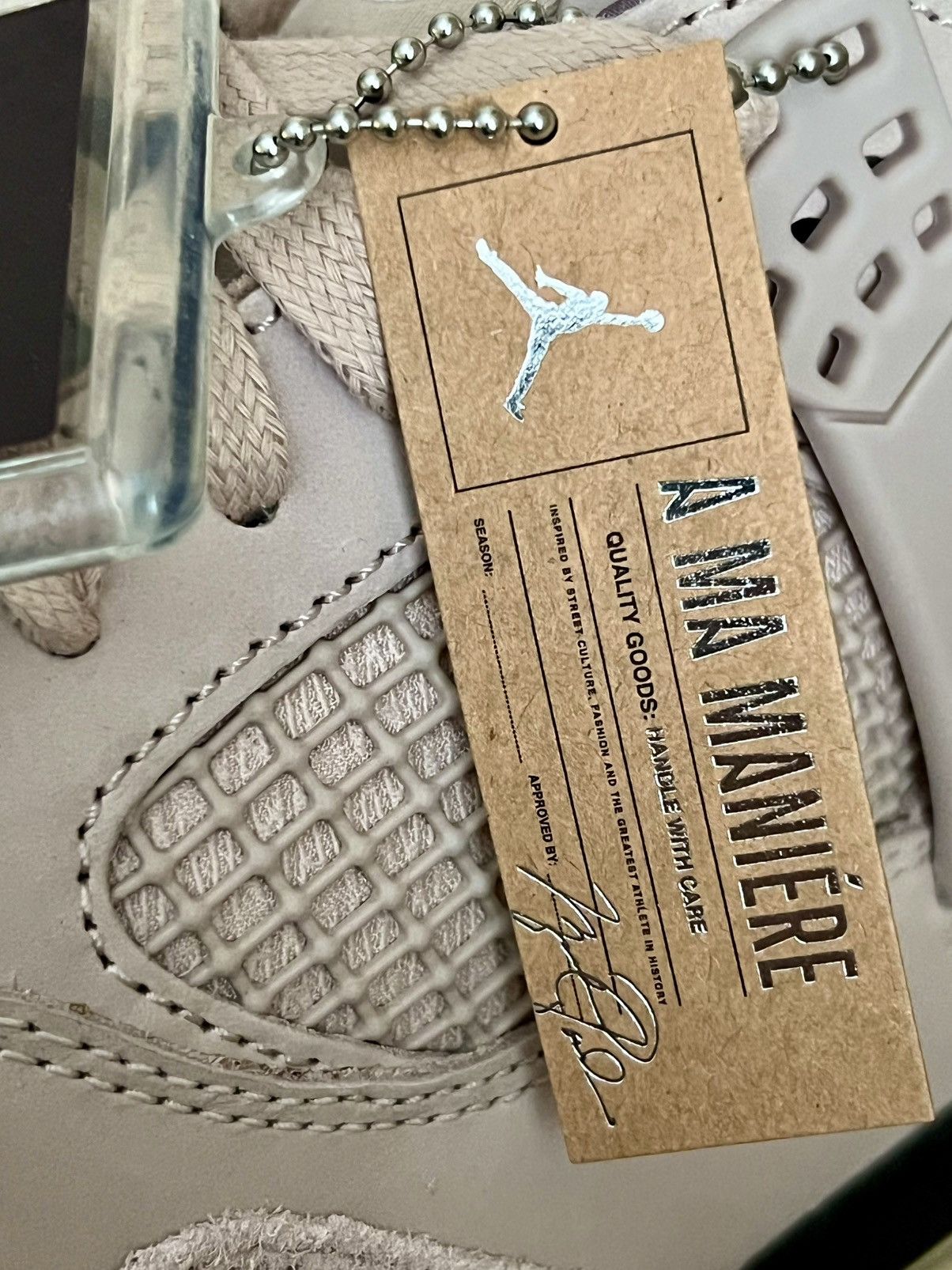 A Ma Maniere × Jordan Brand 12W/10.5M, Jordan 4 x A Ma Maniere, While You Were Sleeping Size US 10.5 / EU 43-44 - 1 Thumbnail