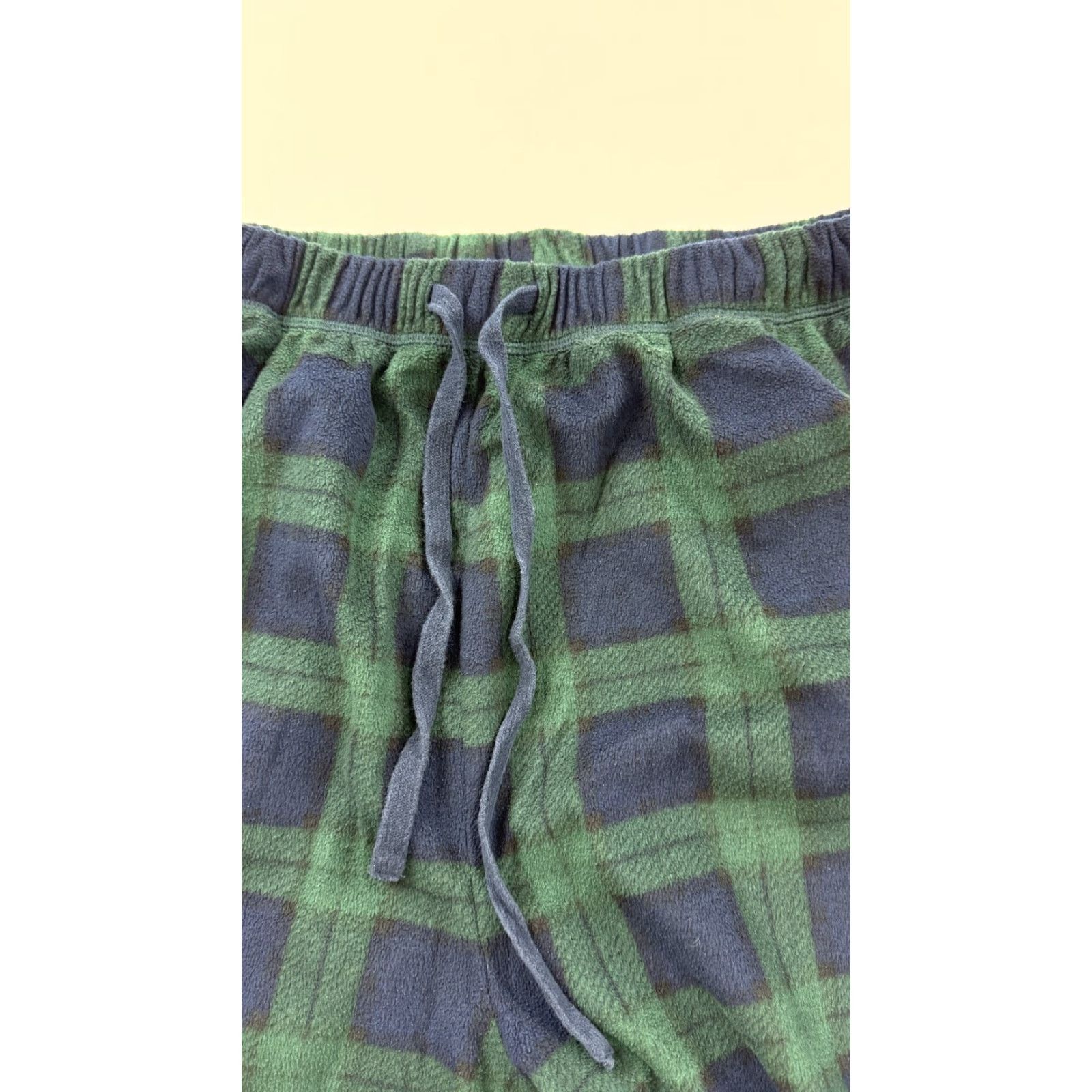 Nautica Nautica Sleepwear Pants Mens Medium Green Blue Plaid Fleece Lounge Pajama Cozy Size US 31 - 2 Thumbnail