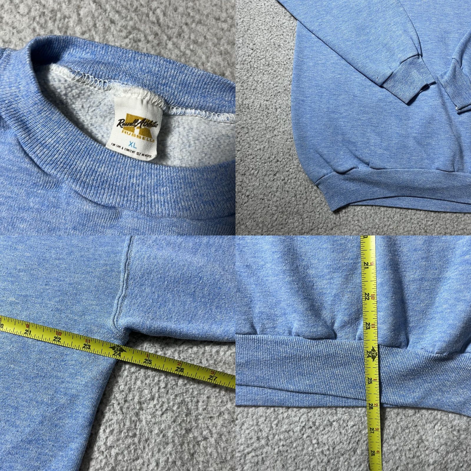 Russell Athletic VINTAGE Russell Athletic Sweatshirt Mens XL Blue Crewneck Pullover USA 70s 80s Retro Sports Shirt Size US XL / EU 56 / 4 - 10 Thumbnail