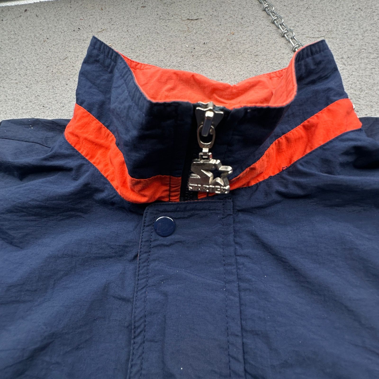 Starter Vintage 90s Starter Syracuse Windbreaker Jacket Men XL Navy Size US XL / EU 56 / 4 - 14 Thumbnail