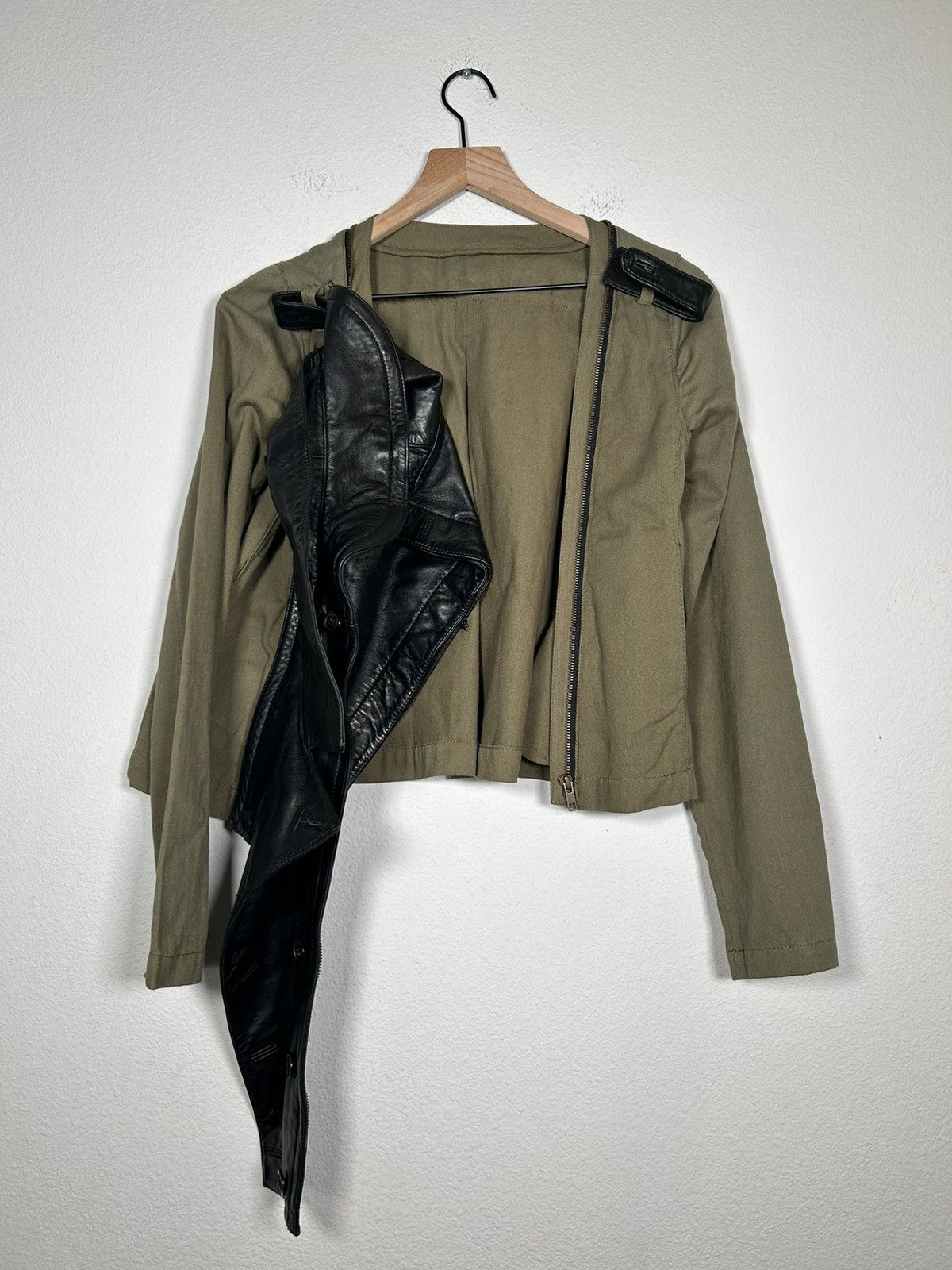 Nicholas K 2in1 Leather, hybrid, removable, lapel jacket Size US S / EU 44-46 / 1 - 3 Thumbnail