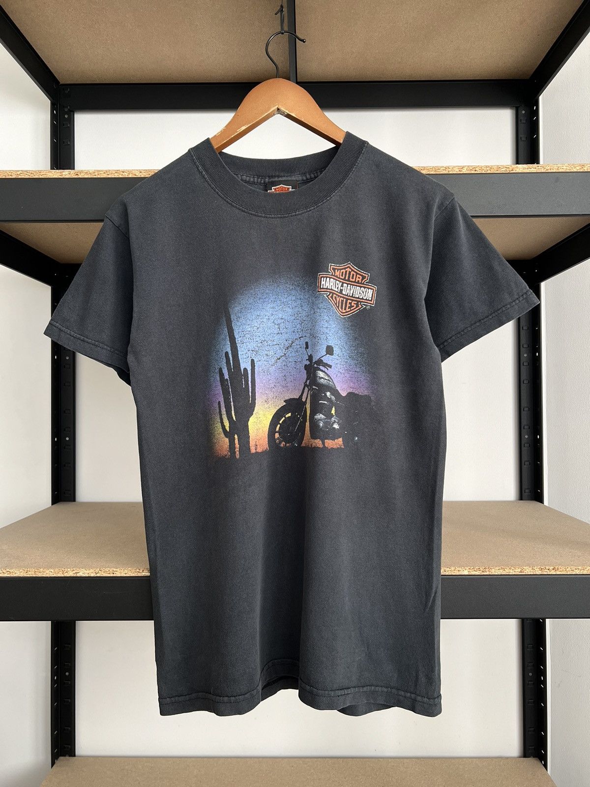 Harley Davidson Vintage 90s Harley Davidson England Black T-shirt Size US S / EU 44-46 / 1 - 2 Thumbnail