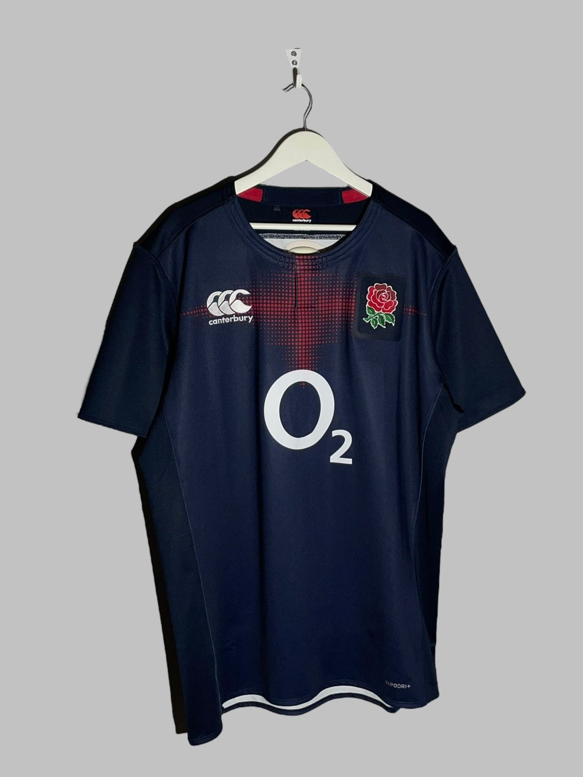 Canterbury of New Zealand England Canterbury Vapordri Player Issue Rugby Jersey Size US XXL / EU 58 / 5 - 2 Thumbnail