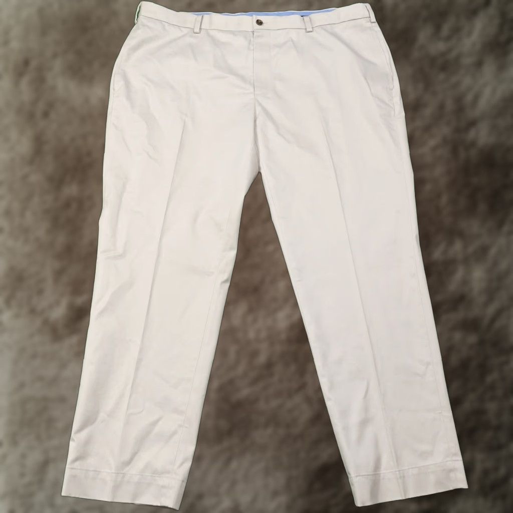 Brooks Brothers Brooks Brothers Pants Mens Chino Regular 42x30 Beige Lightweight Stretch Flat Front Business Casual Size US 42 / EU 58 - 1 Thumbnail