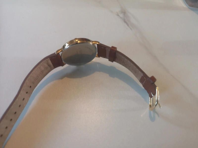 Designer Sekonda white dial brown leather strap watch Size ONE SIZE - 5 Thumbnail