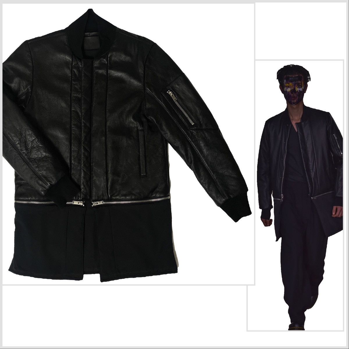 DEN IM by SIKI IM × Siki Im PADDED REVERSIBLE FULL GRAINED LEATHER JACKET Size US M / EU 48-50 / 2 - 2 Thumbnail