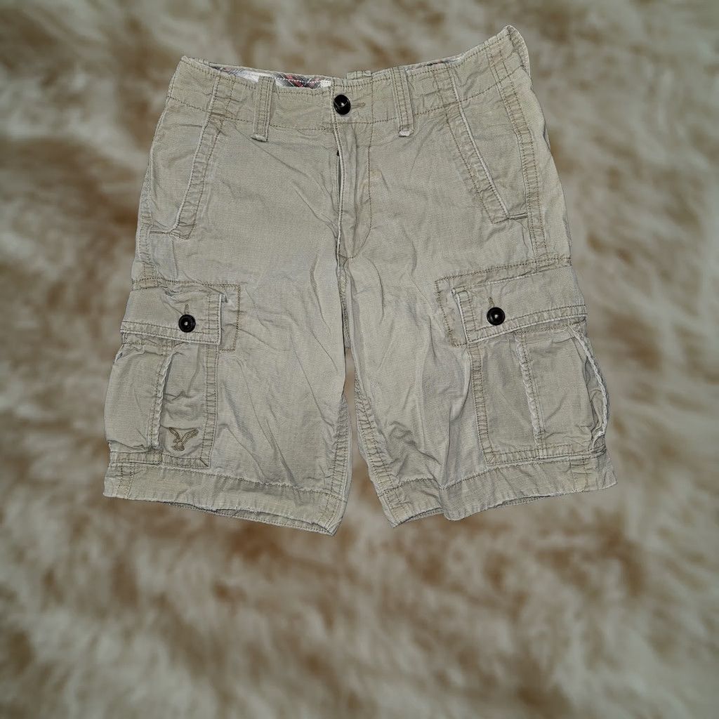 American Eagle Outfitters VINTAGE? No. American Eagle Outfitters Cargo Shorts Mens 28 Beige Classic Length Ripstop Size US 28 / EU 44 - 1 Thumbnail