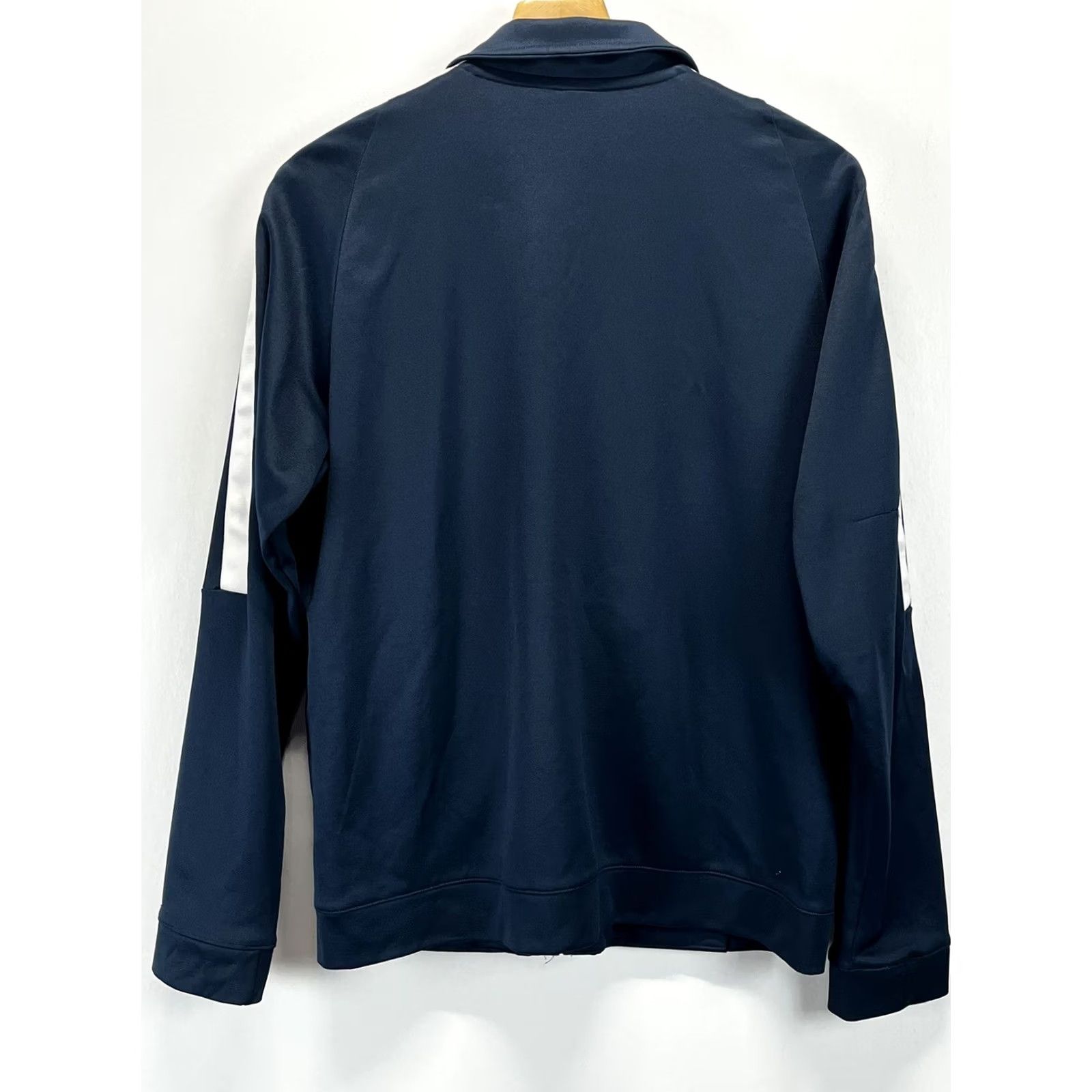 Nike VINTAGE Nike Track Jacket Mens L Navy Logo Full Zip 90s Grunge Y2K Skater Streetwear Boys? Size US L / EU 52-54 / 3 - 2 Thumbnail