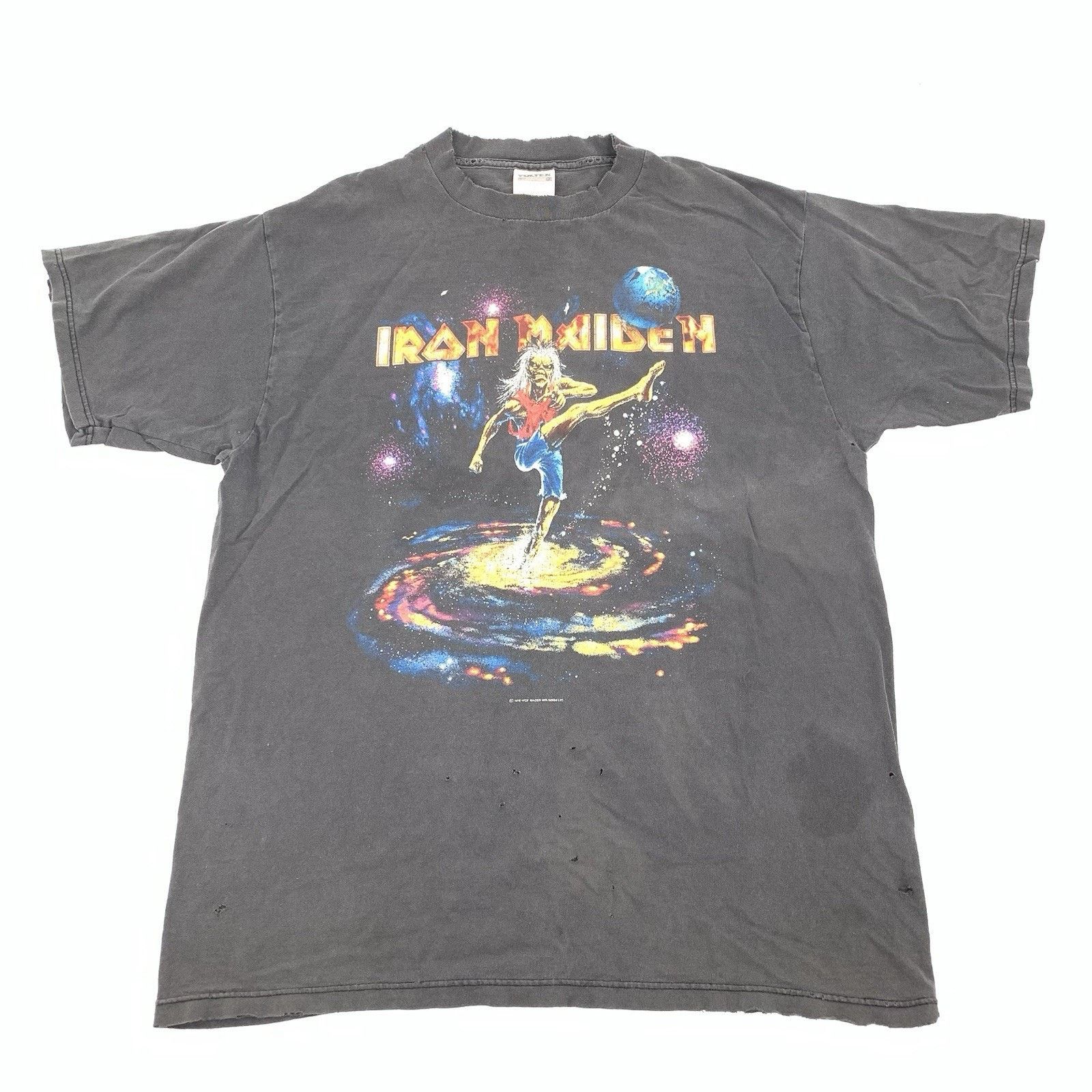 Tultex Vintage 1998 Iron Maiden Virtual World Tour T-Shirt XL Mens Size US XL / EU 56 / 4 - 1 Thumbnail