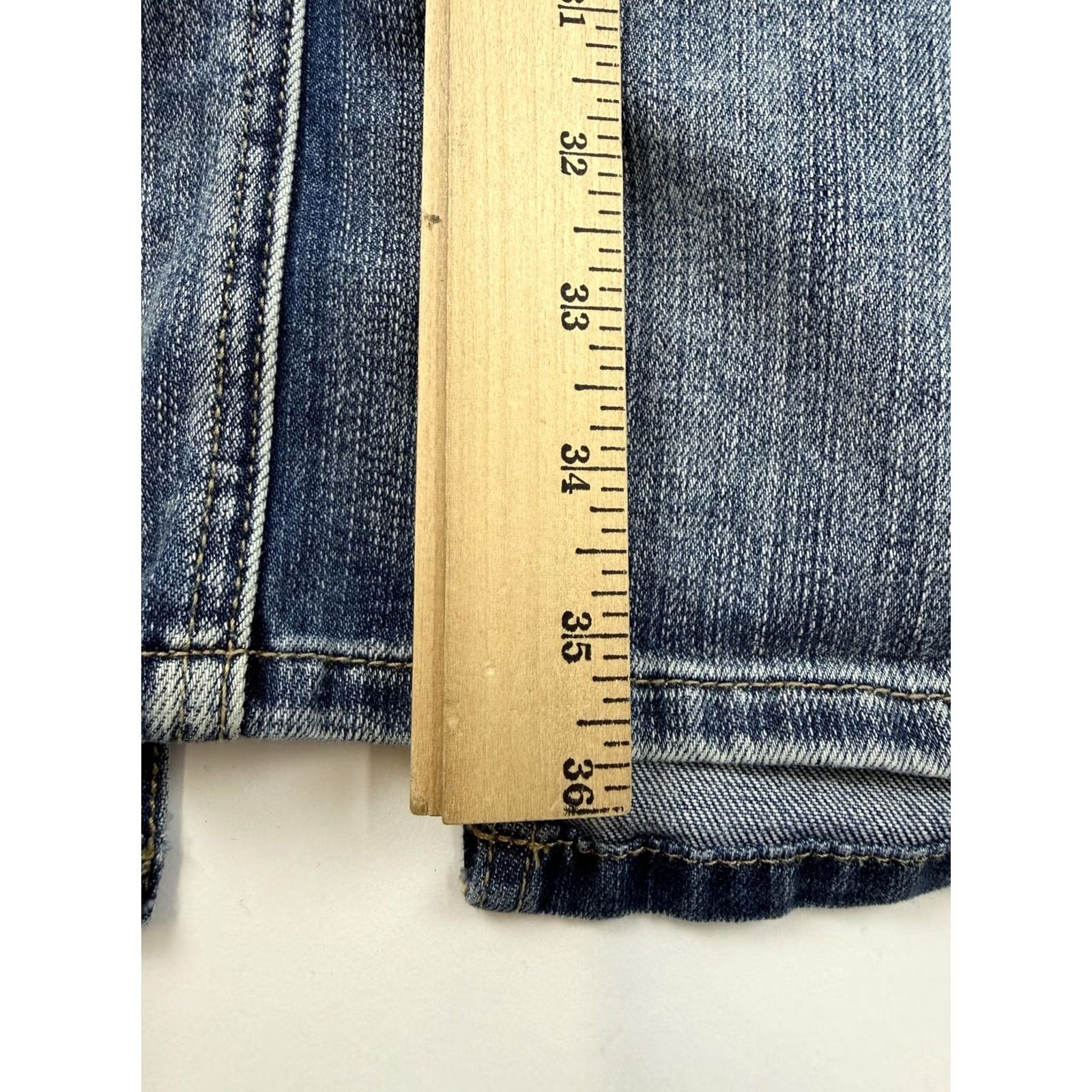 Vintage Chico's Denim Skirt 0 Blue Long Maxi Front Slit Pockets Casual Stretch Womens Size 25" / US 0 / IT 36 - 7 Thumbnail