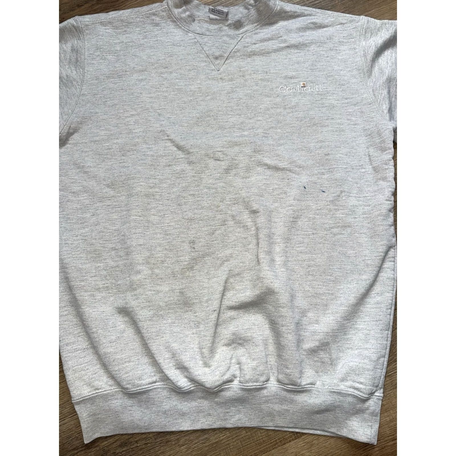 Carhartt VINTAGE Carhartt Pullover Mens M Gray Crewneck Rugged Outdoor Heavyweight Size GUC Paint Size US M / EU 48-50 / 2 - 3 Thumbnail