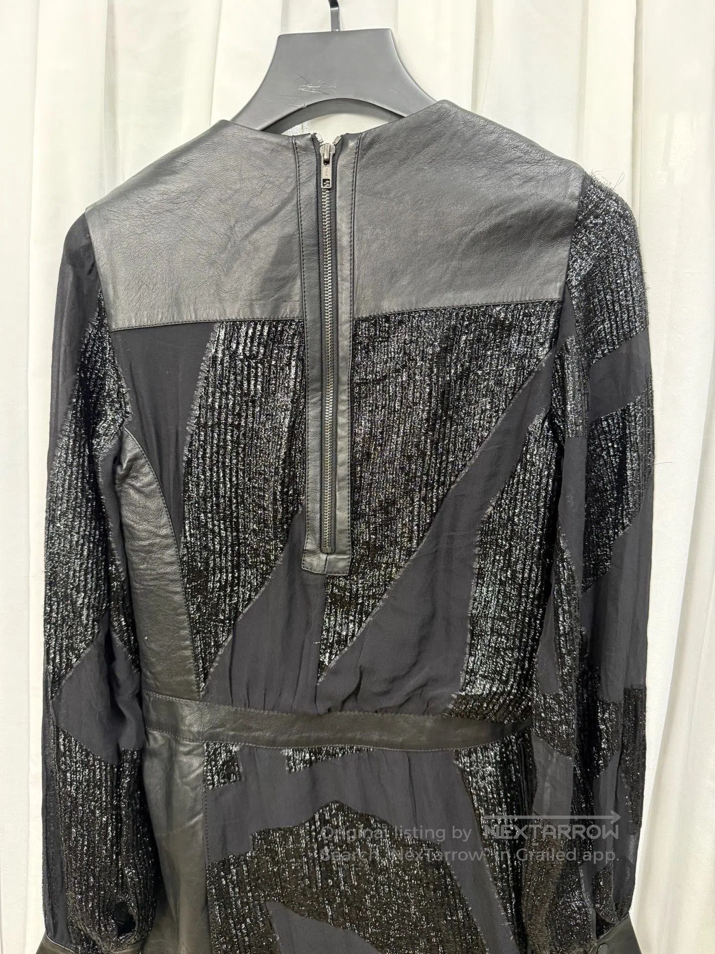 Helmut Lang Helmut Lang Patchwork Leather Shiny Dress. Size M / US 6-8 / IT 42-44 - 7 Thumbnail