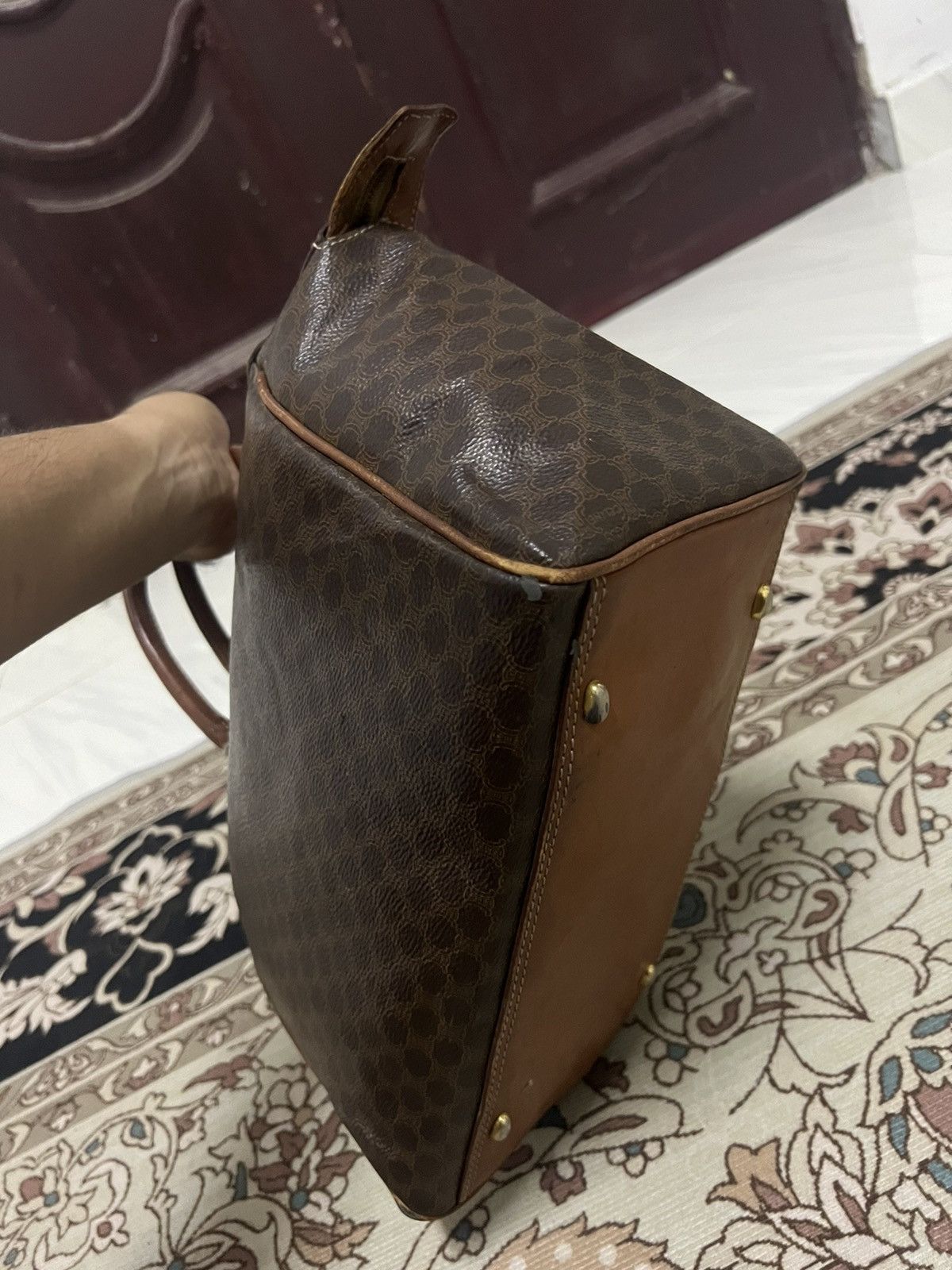 Celine × Vintage Vintage Celine Monogram Paris Handbag Size ONE SIZE - 9 Thumbnail
