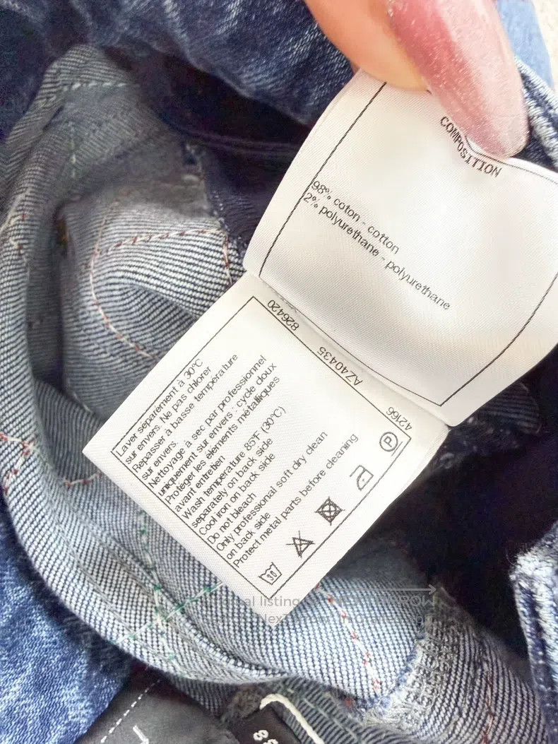 Chanel Chanel Colored line diamond plaid denim trousers Size 25" / US 0 / IT 36 - 6 Thumbnail