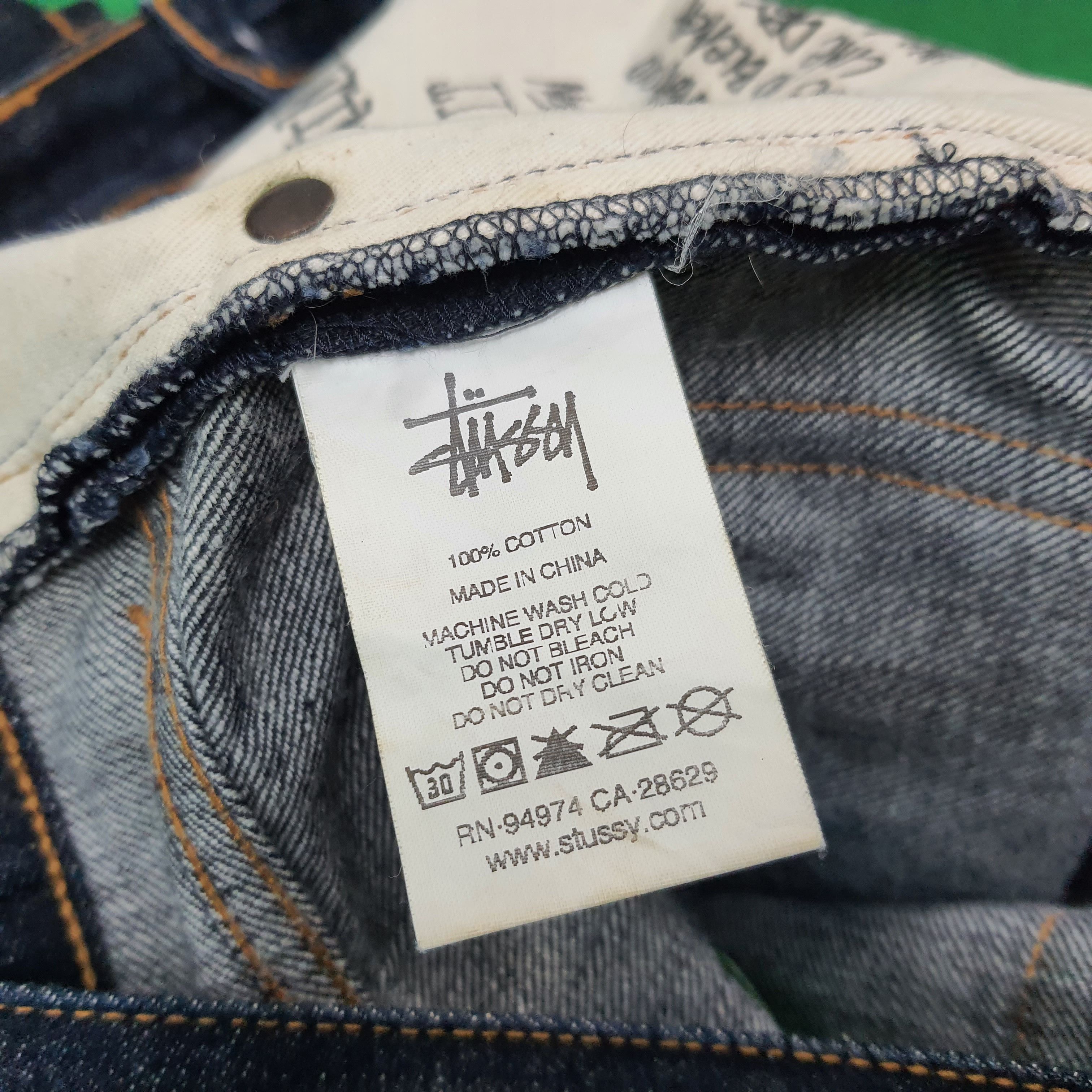Stussy Vintage Stussy Streetwear Custom Logo Jeans C272N25 Size US 30 / EU 46 - 10 Thumbnail