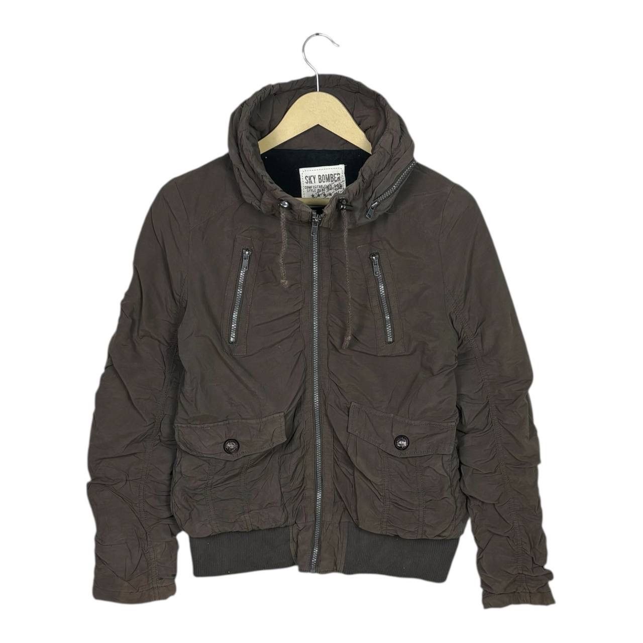 Japanese Brand Sky Bomber Japanese Archival Ruched Sleeve Jacket Army Green Size US S / EU 44-46 / 1 - 1 Thumbnail