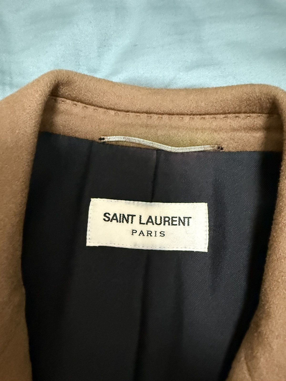 Saint Laurent Paris Saint Laurent camel brown wool double breasted jacket 46 Size 46R - 4 Thumbnail