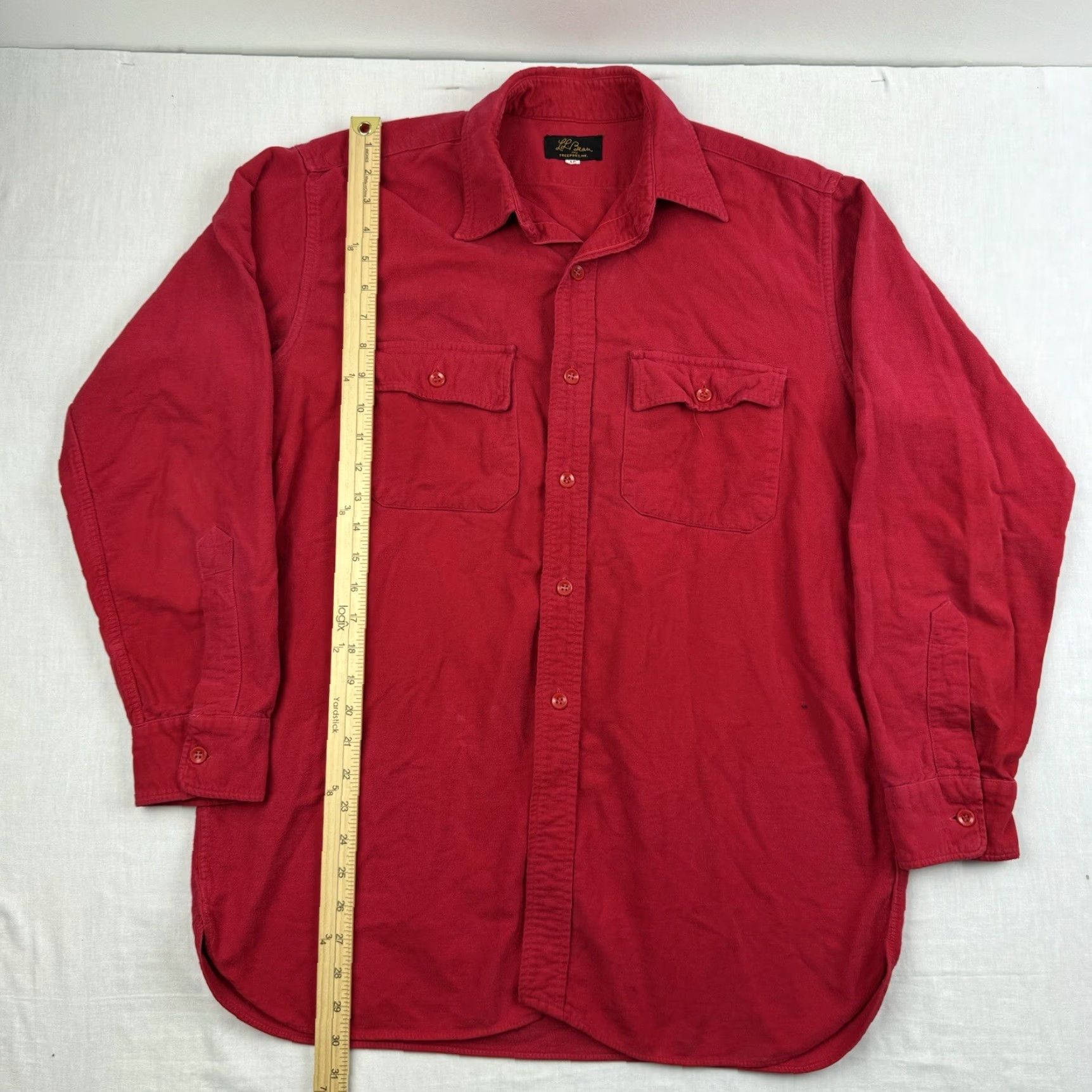 Vintage VINTAGE L.L. Bean Shirt Men XL Red Button-Up 1950s 1960s Outdoor Hiking Collection Size US XL / EU 56 / 4 - 7 Thumbnail