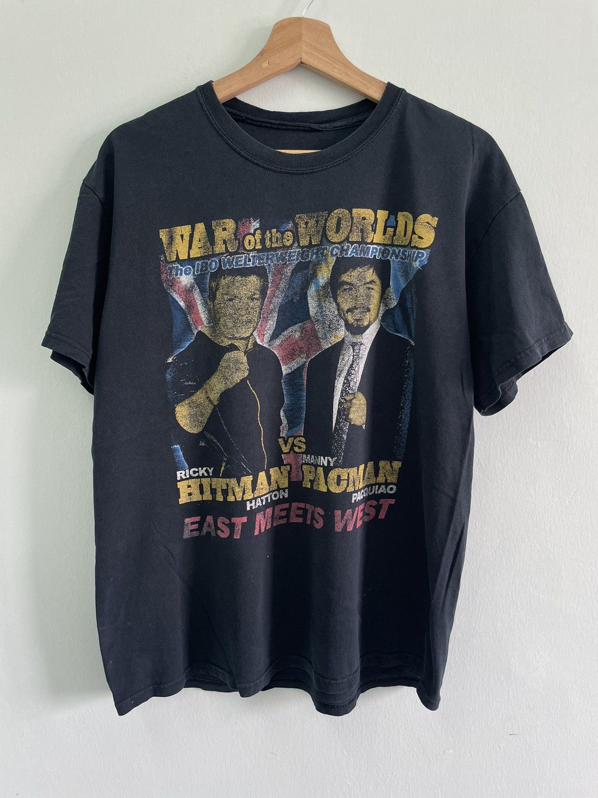Designer × Rap Tees × Vintage Vintage War Of The World Welterweight Championship Tshirt Size US L / EU 52-54 / 3 - 1 Thumbnail