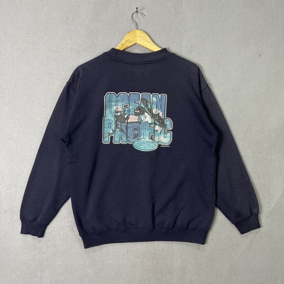 Ocean Pacific 90s OP Ocean Pacific Graphic Sweatshirt USA Size US M / EU 48-50 / 2 - 1 Thumbnail
