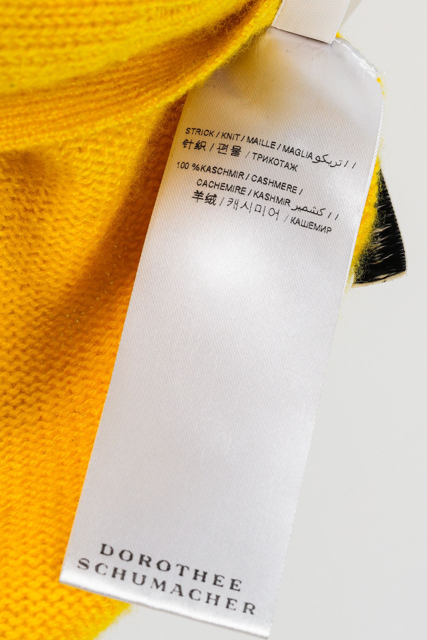 DOROTHEE SCHUMACHER Dorothee Schumacher Yellow Cashmere Cold-Shoulder Cardigan Size M / US 6-8 / IT 42-44 - 8 Thumbnail