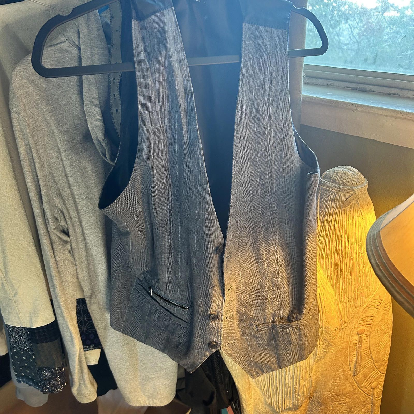 Other Attention Men's Modern Fit Gray Vest - Medium Size 38R - 1 Thumbnail