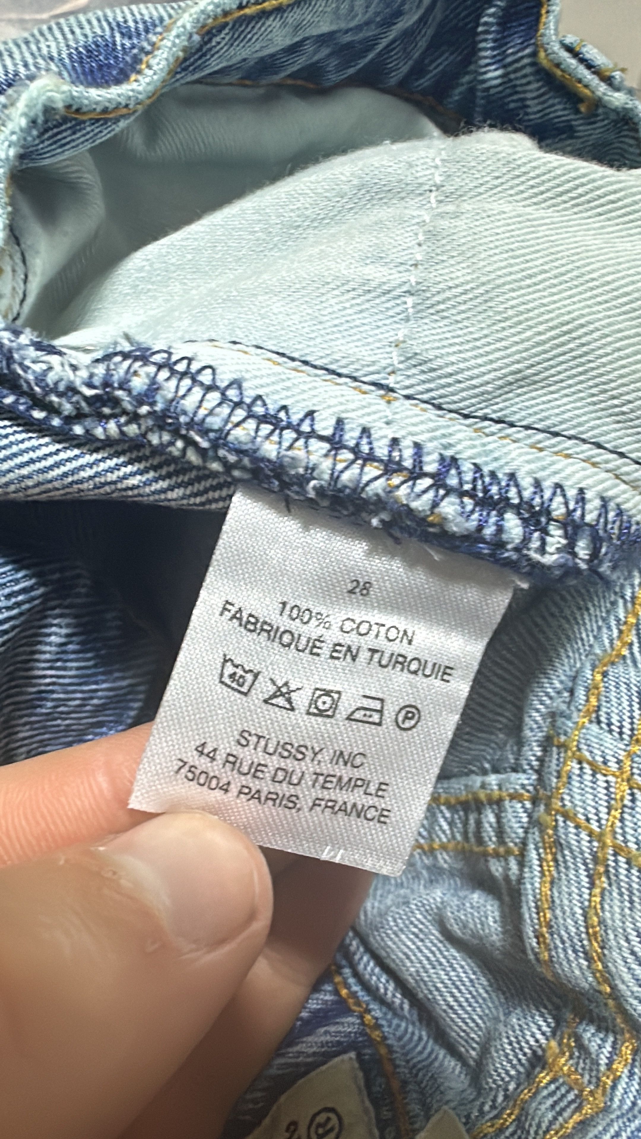 Stussy Stussy Big Ol Jean Denim Washed Blue Size 28 Size US 28 / EU 44 - 8 Thumbnail