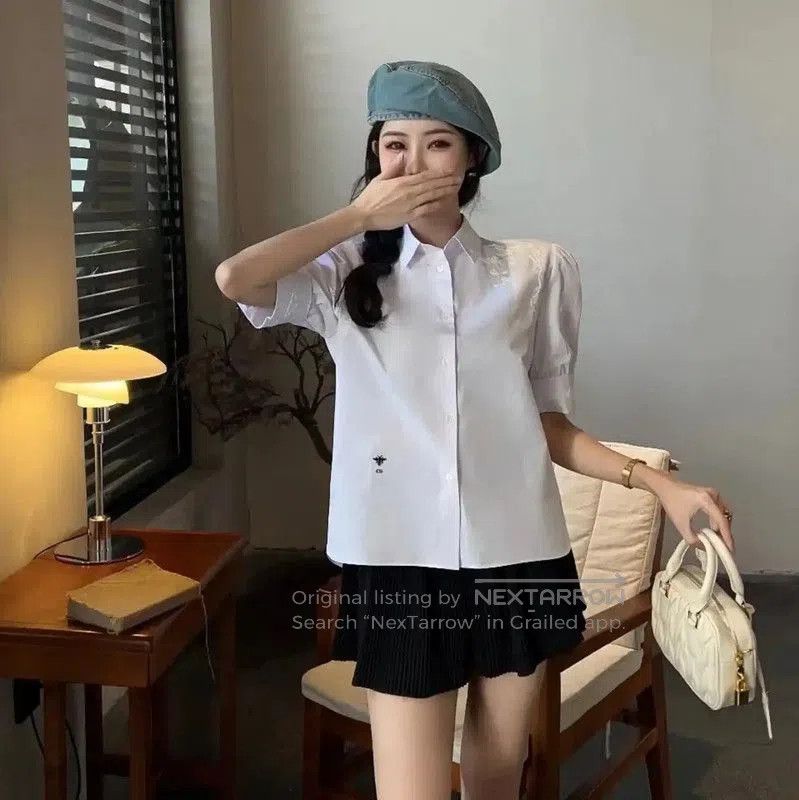 Dior Dior White Cotton Women's Shirt . Size XS / US 0-2 / IT 36-38 - 8 Thumbnail