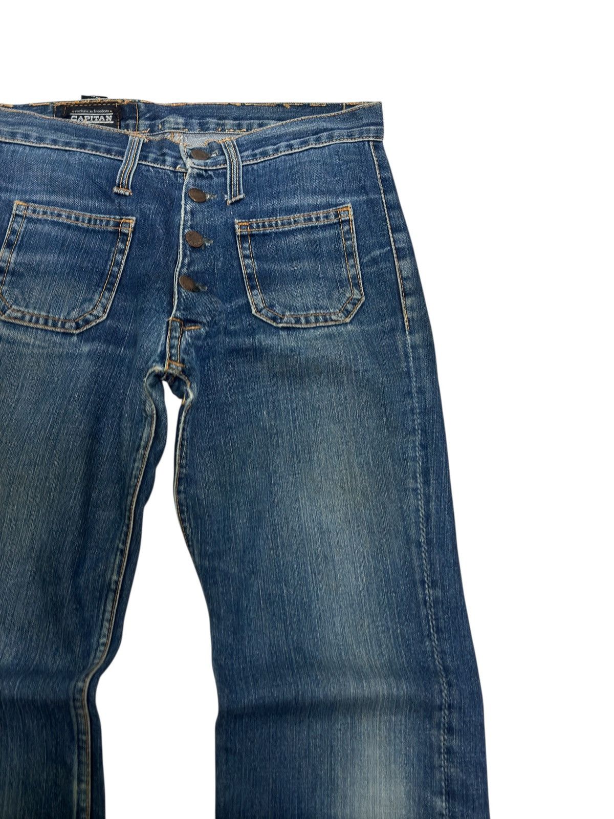 If Six Was Nine Vintage Capitan Bell Bottom Bush Pant Slight Ankle Stain Size US 28 / EU 44 - 5 Thumbnail