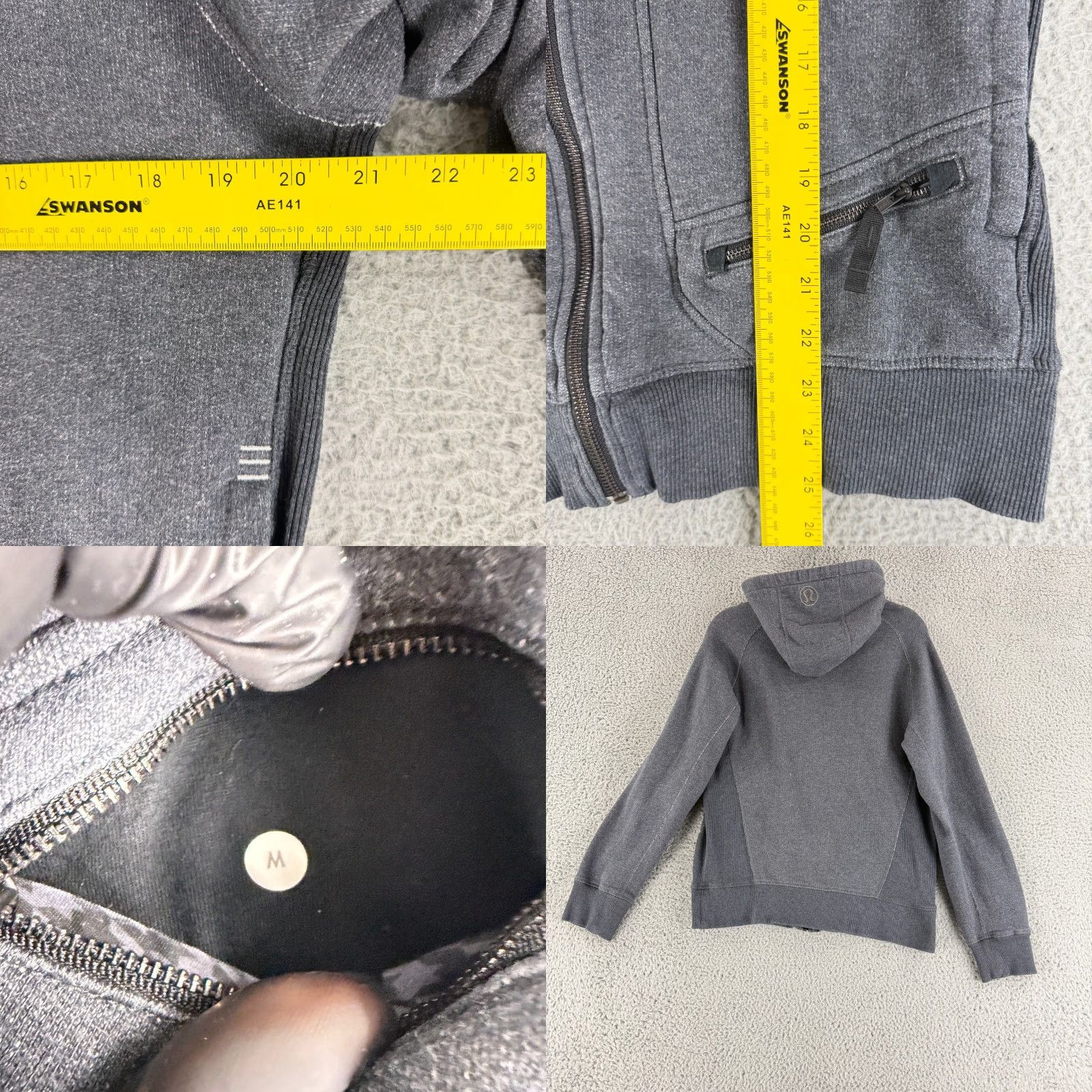 Lululemon **Lululemon Deep Cove Mens Medium Gray Full Zip Hoodie Gym** User: Lululemon Deep Cove Mens Medium Gray Full Zip Hooded Long Sleeve Gym Size US M / EU 48-50 / 2 - 8 Thumbnail