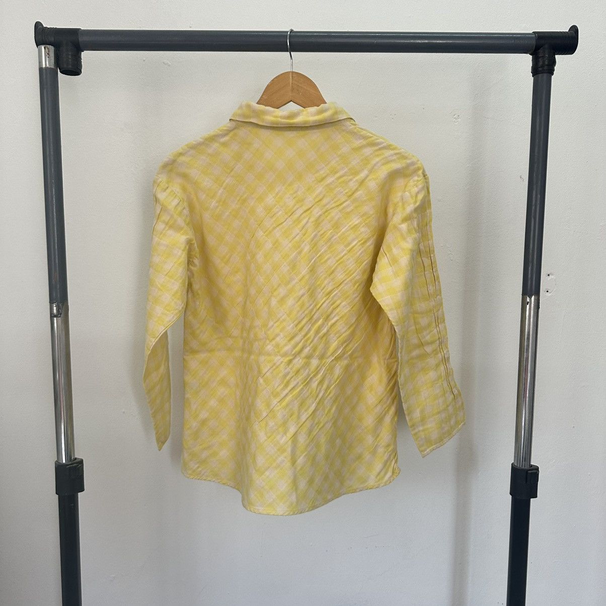 Homme Plisse Issey Miyake Plantation Checkered Button Up Size M / US 6-8 / IT 42-44 - 4 Thumbnail