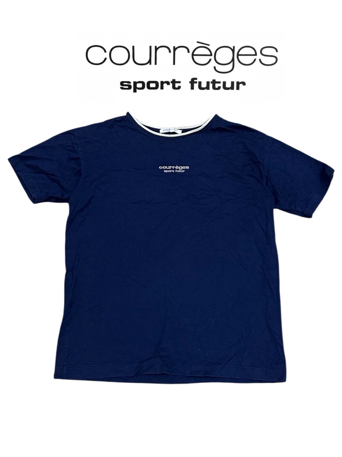 Courreges Vintage Courreges Sport Futur Tee Size M / US 6-8 / IT 42-44 - 1 Thumbnail
