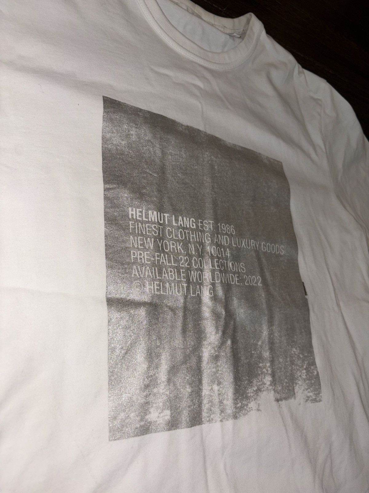 Helmut Lang Helmet Lang White T Shirt Size US M / EU 48-50 / 2 - 2 Thumbnail