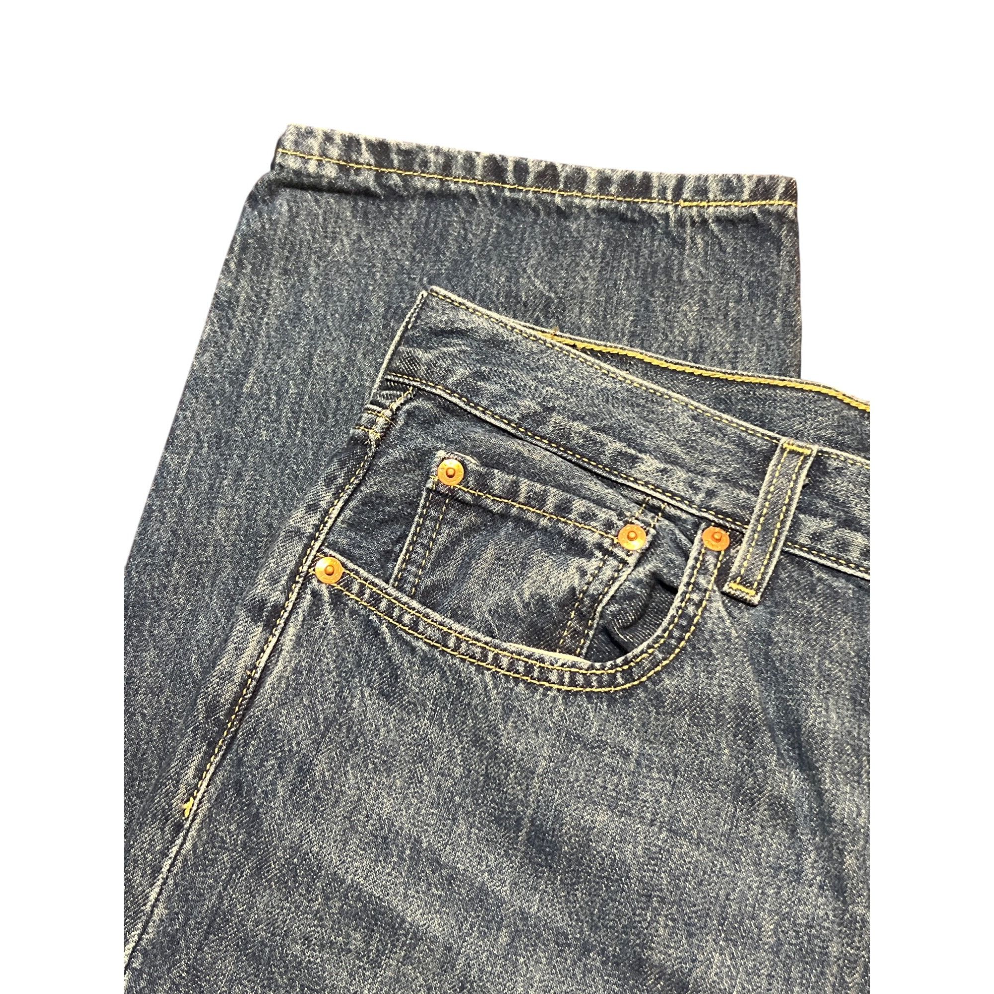Levi's Levis Low Pro Straight Jeans Mens Blue Denim 100% cotton Si Size US 31 - 2 Thumbnail