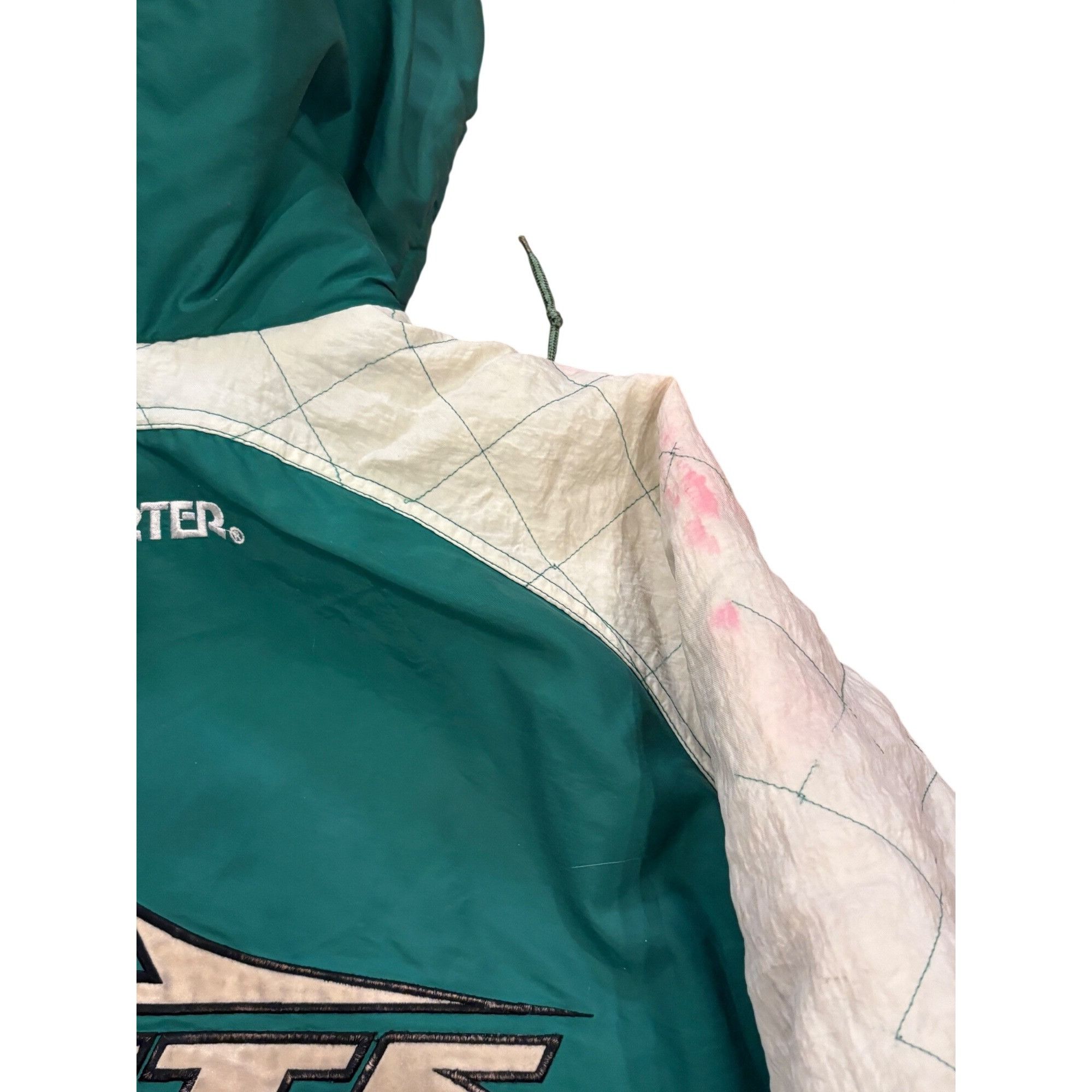 Starter Vintage 90s Starter New York Jets NFL Full Zip Hooded Puffer Size US L / EU 52-54 / 3 - 7 Thumbnail
