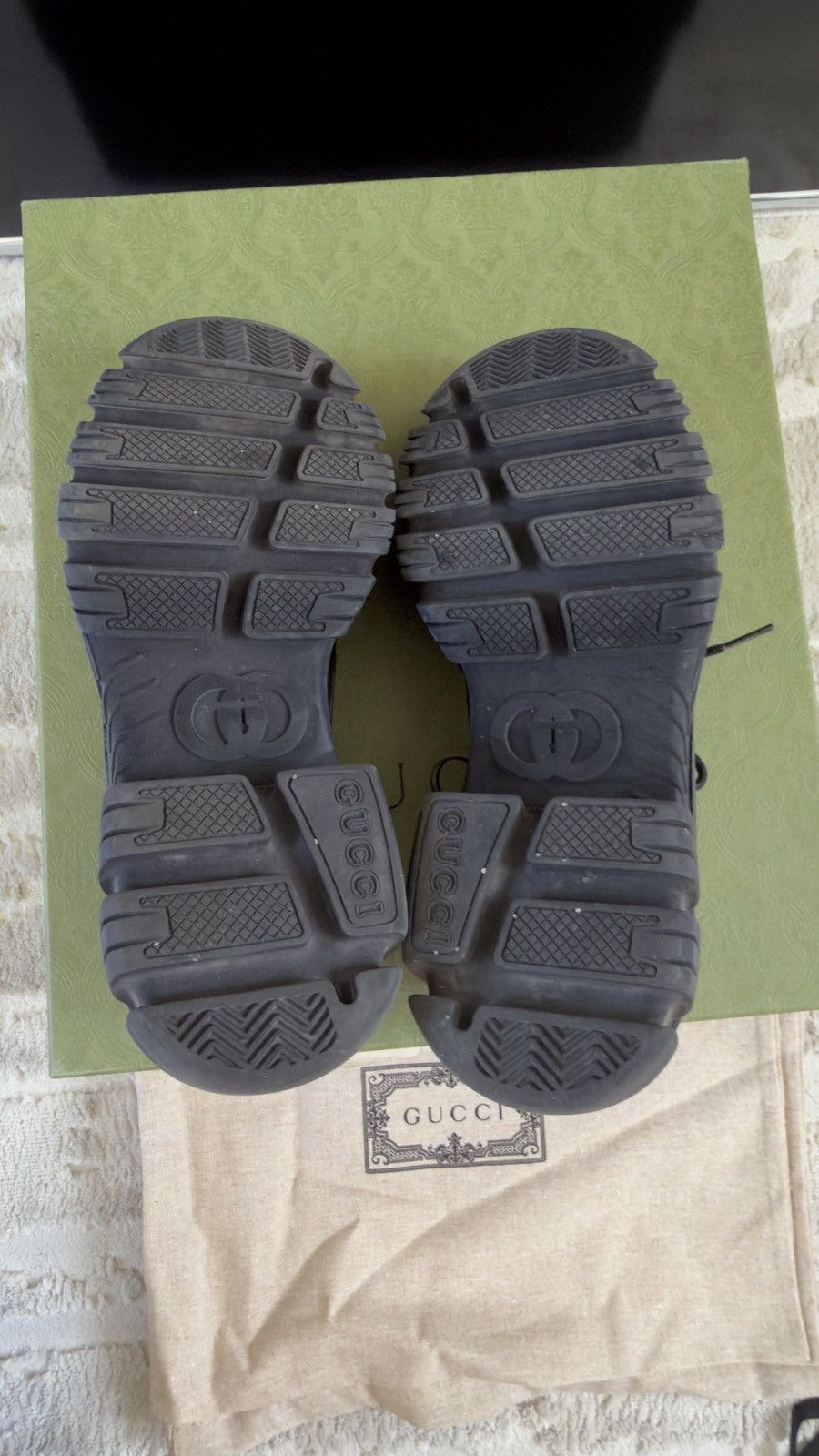 Gucci Gucci Nylon Monogram Romance Calfskin Mens Shoes Size 7 Size US 7 / EU 40 - 7 Thumbnail