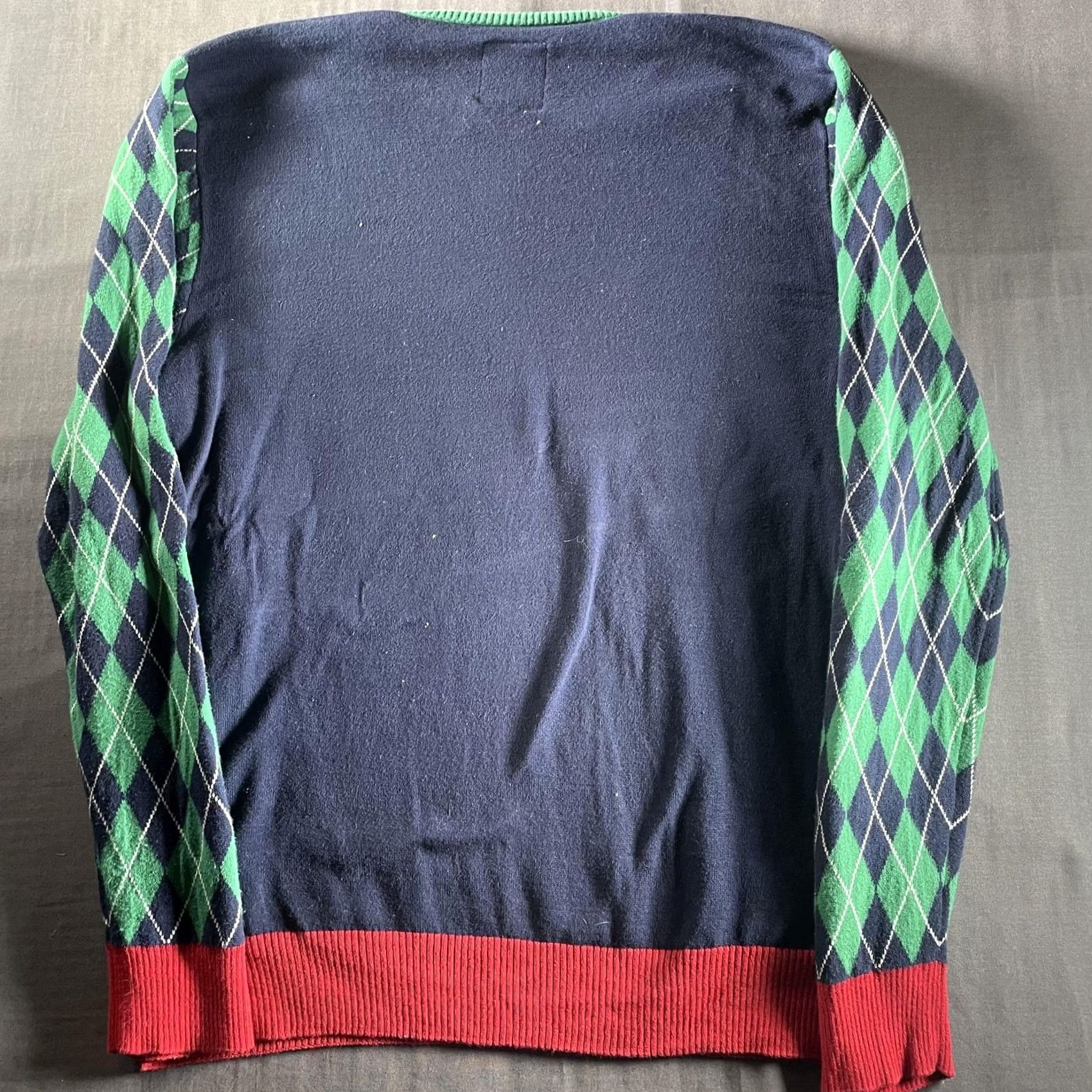 TravisMathew VINTAGE TravisMathew Sweater Mens L Navy Green Santa Golf Ugly Christmas Pullover Size US L / EU 52-54 / 3 - 7 Thumbnail