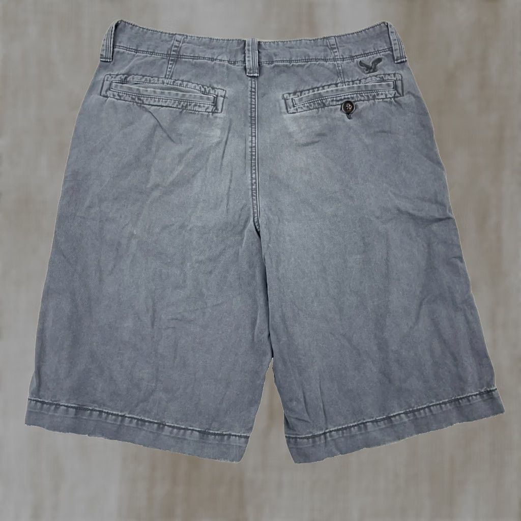 American Eagle Outfitters VINTAGE American Eagle Shorts Men 34 Gray Y2K Chino Loose Baggy Faded Skate Size US 34 / EU 50 - 1 Thumbnail