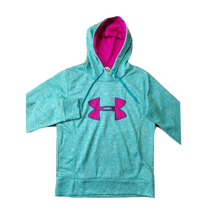 Aqua under best sale armour hoodie