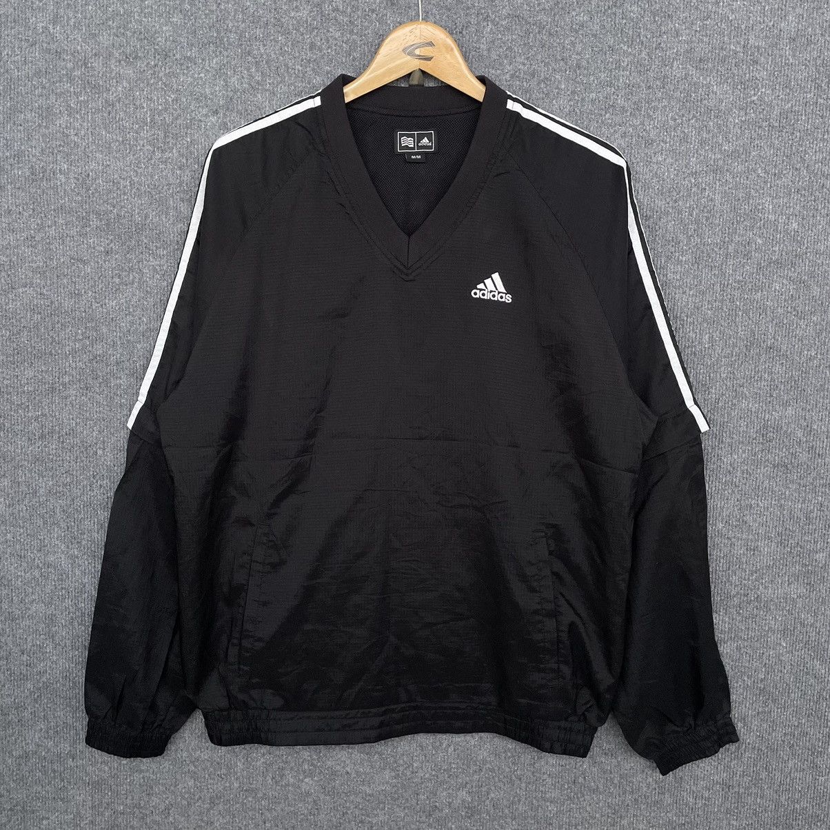 Adidas × Vintage Vintage 2000s Adidas Nylon Jumper Sweater Kanye West Style Size US L / EU 52-54 / 3 - 1 Thumbnail