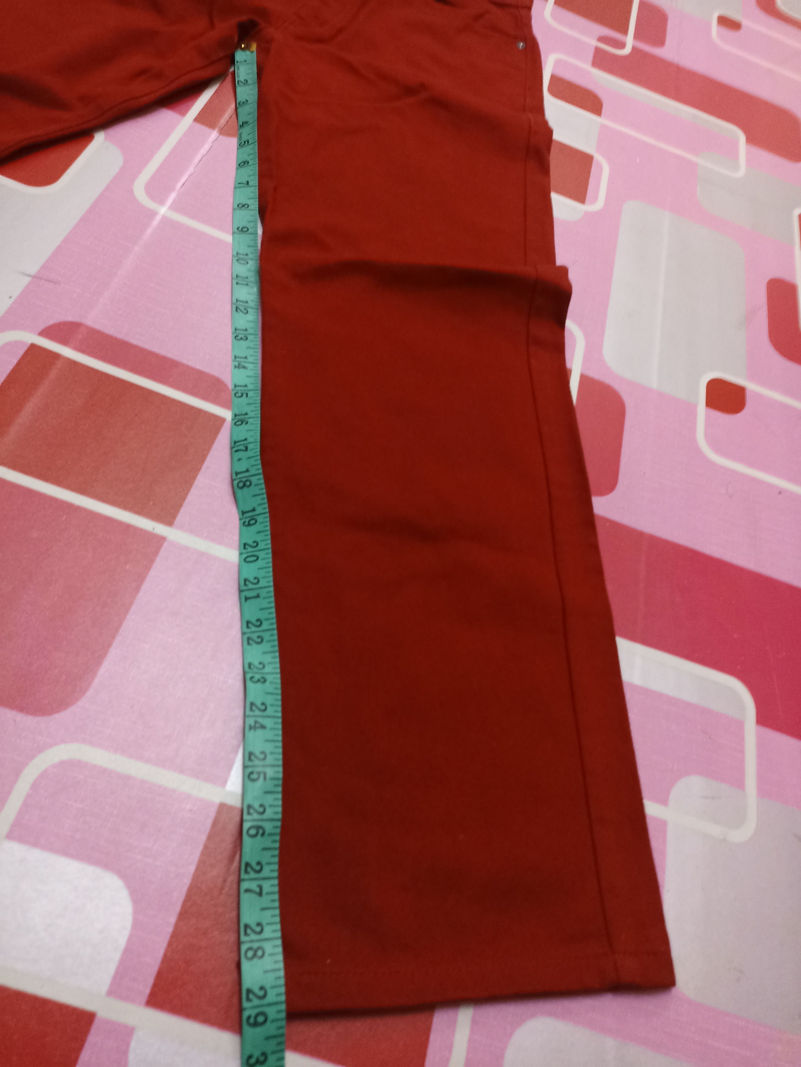 Beauty Beast Vtg 80s Vintage Bobson jeans size 32" red colour Size US 32 / EU 48 - 11 Thumbnail