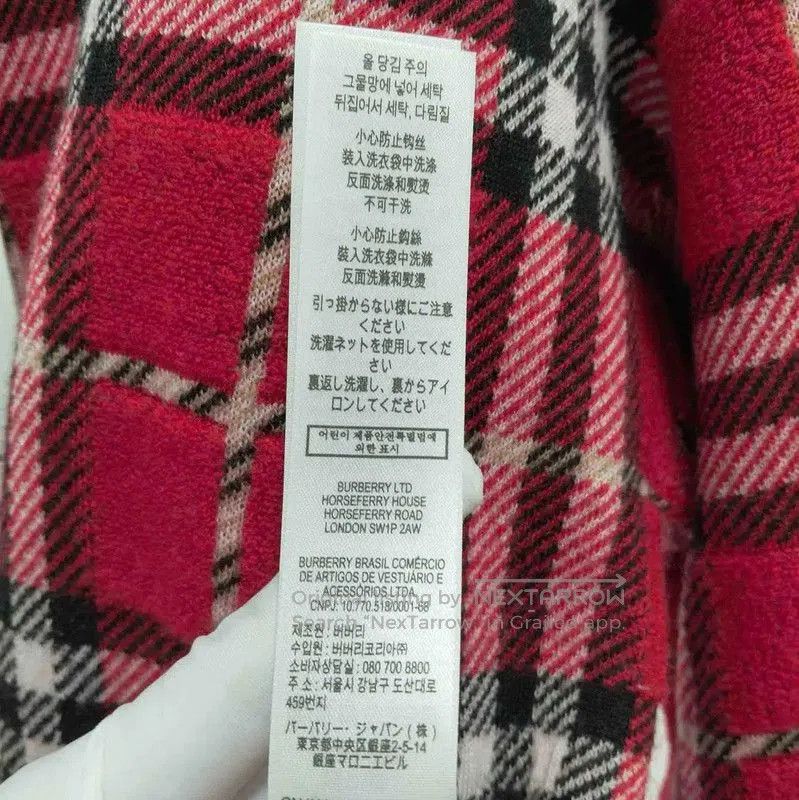 Burberry Burberry Red Wool Cardigan for Women. Size L / US 10 / IT 46 - 7 Thumbnail