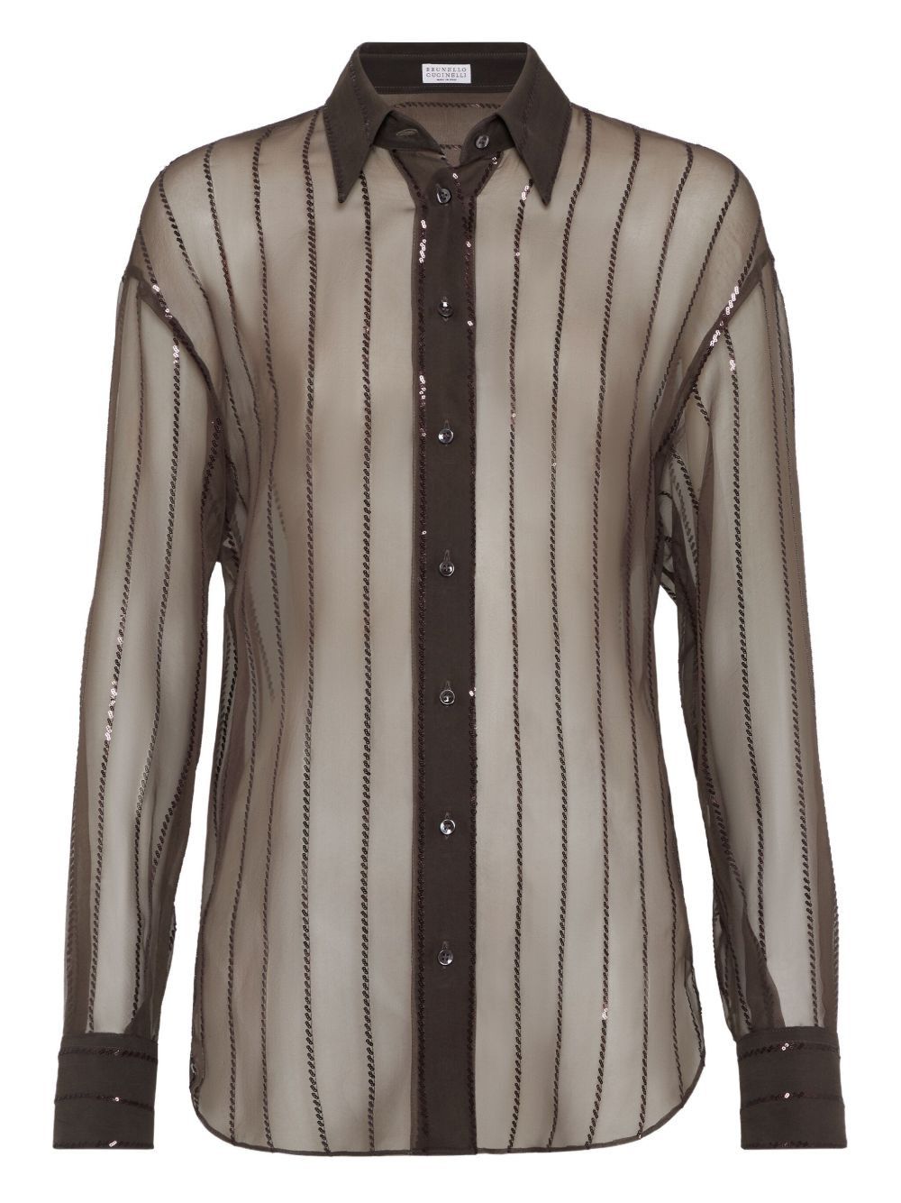 Brunello Cucinelli SILK SHIRT Size S / US 4 / IT 40 - 1 Thumbnail