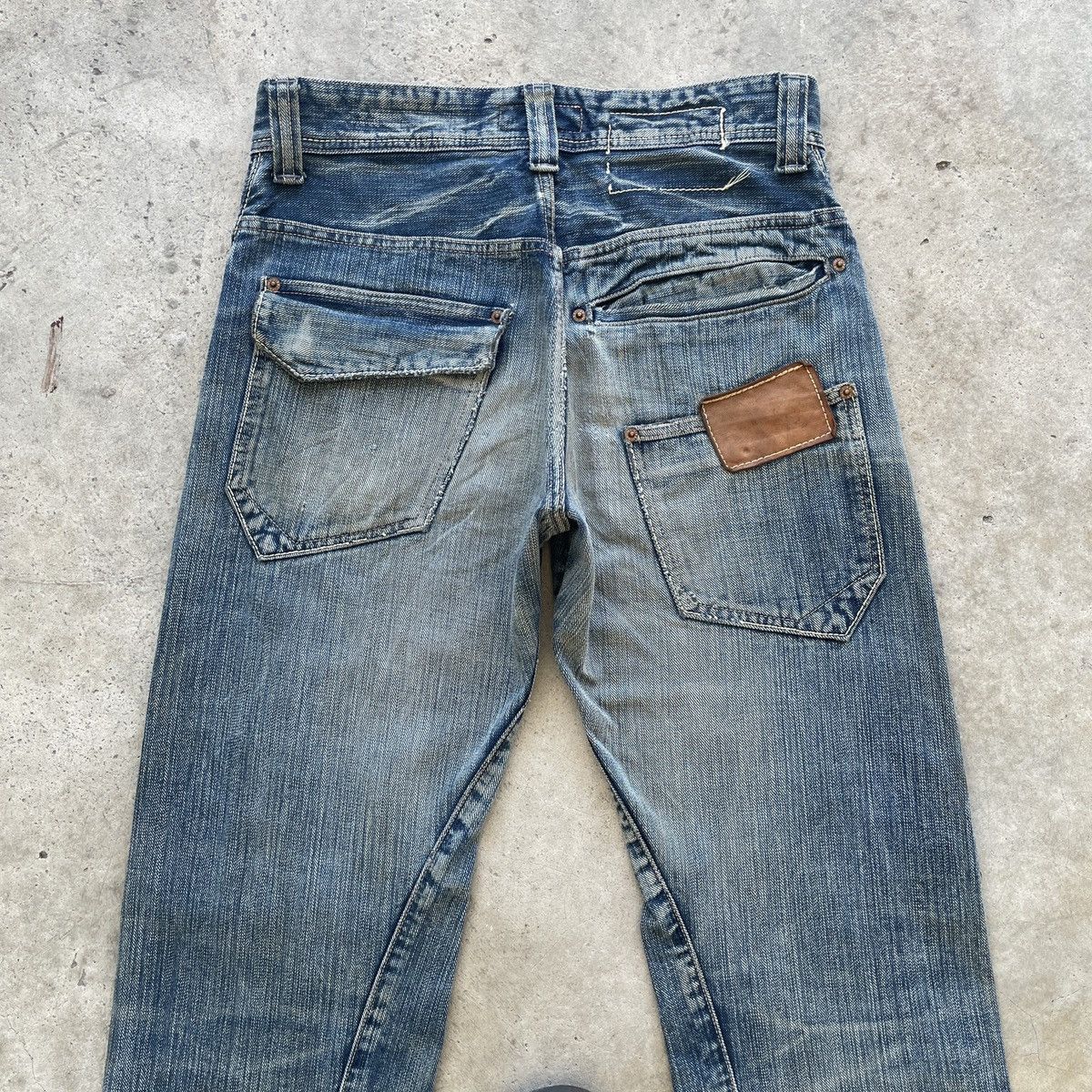 Japanese Brand Vintage JohnBull Kojima Japan Ripped Jeans Faded Pants W32 Size US 32 / EU 48 - 9 Thumbnail