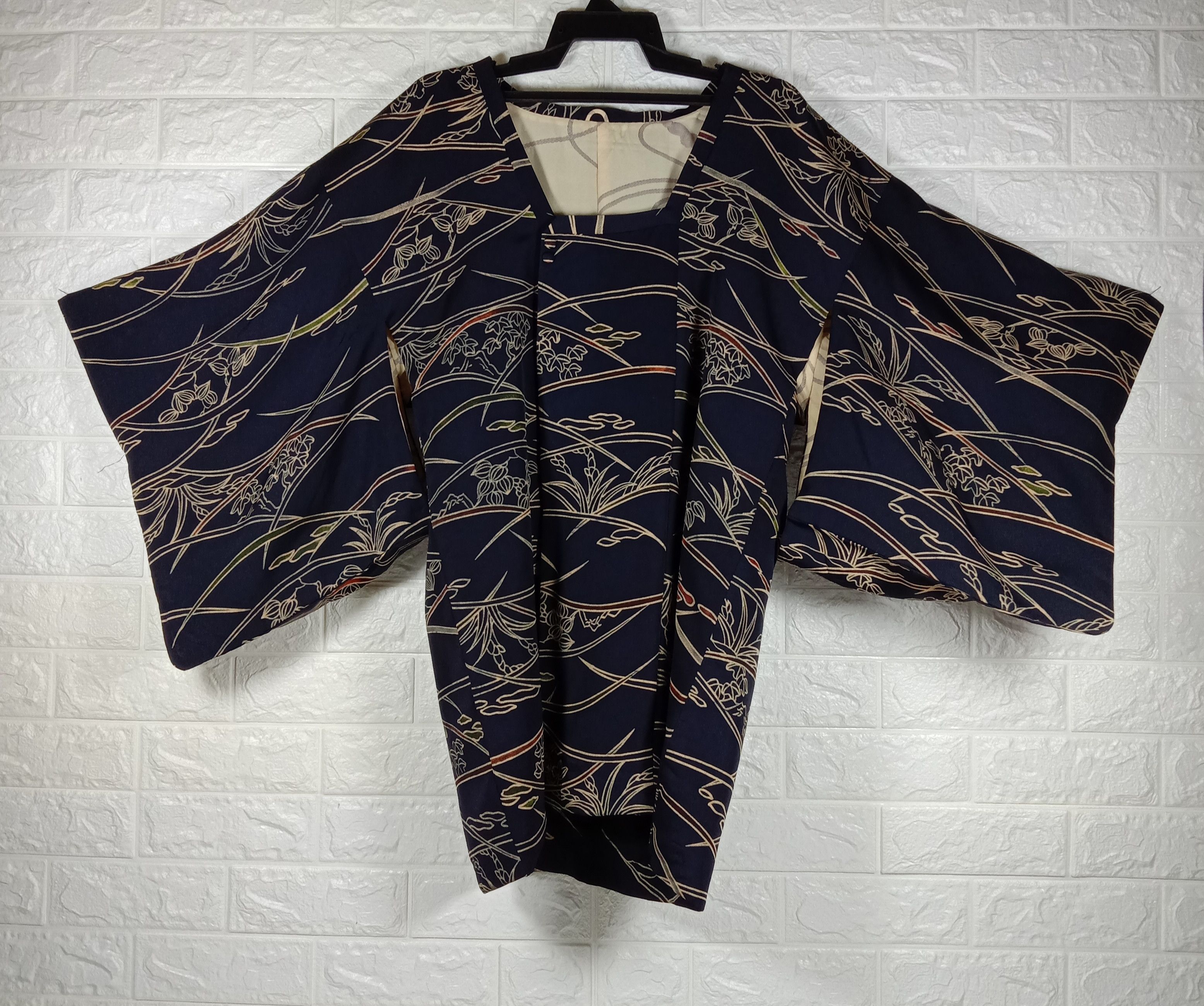 Japanese Brand Vintage Kimono Noragi Haori Hanten Art Cardigan Size L / US 10 / IT 46 - 1 Thumbnail