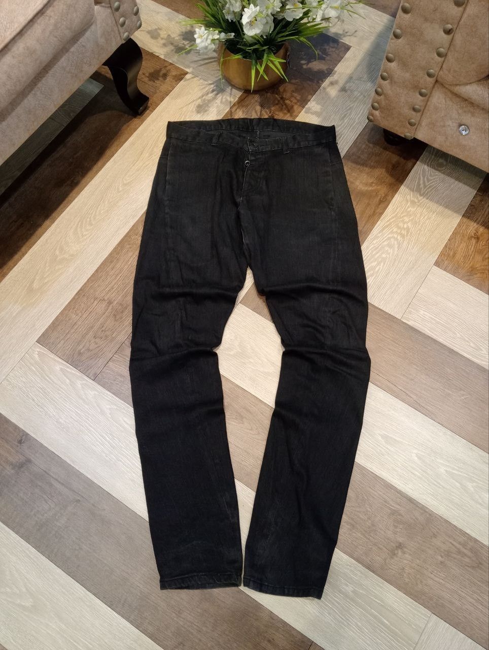 Shellac JAPANESE SHELLAC BLACK CURVE DENIM PANTS Size US 32 / EU 48 - 1 Thumbnail