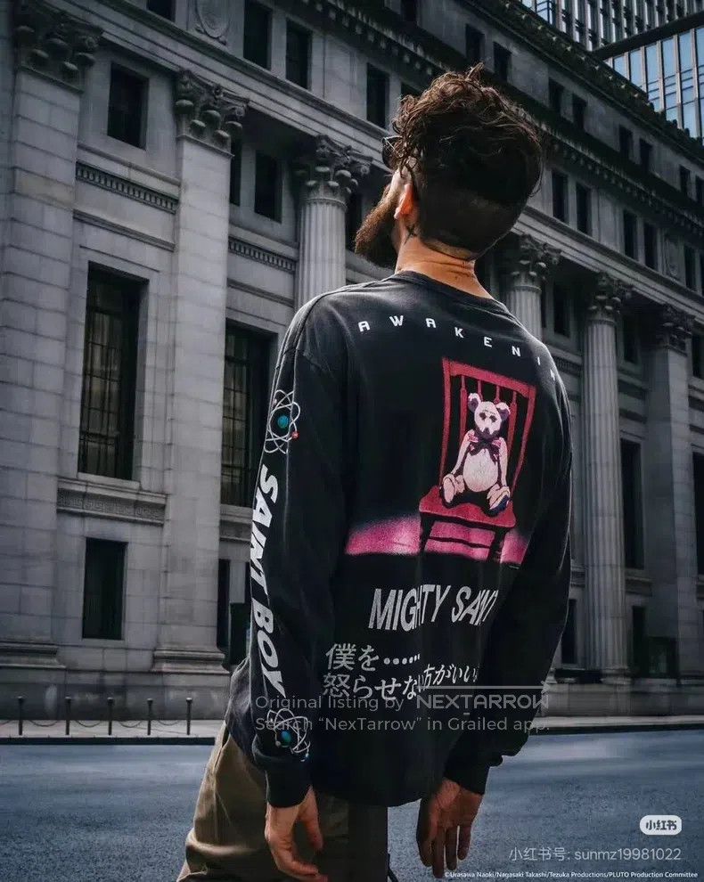 Saint Michael Saint Michael Retro Distressed Destroyed Short Sleeve T-sh Size US XL / EU 56 / 4 - 9 Thumbnail