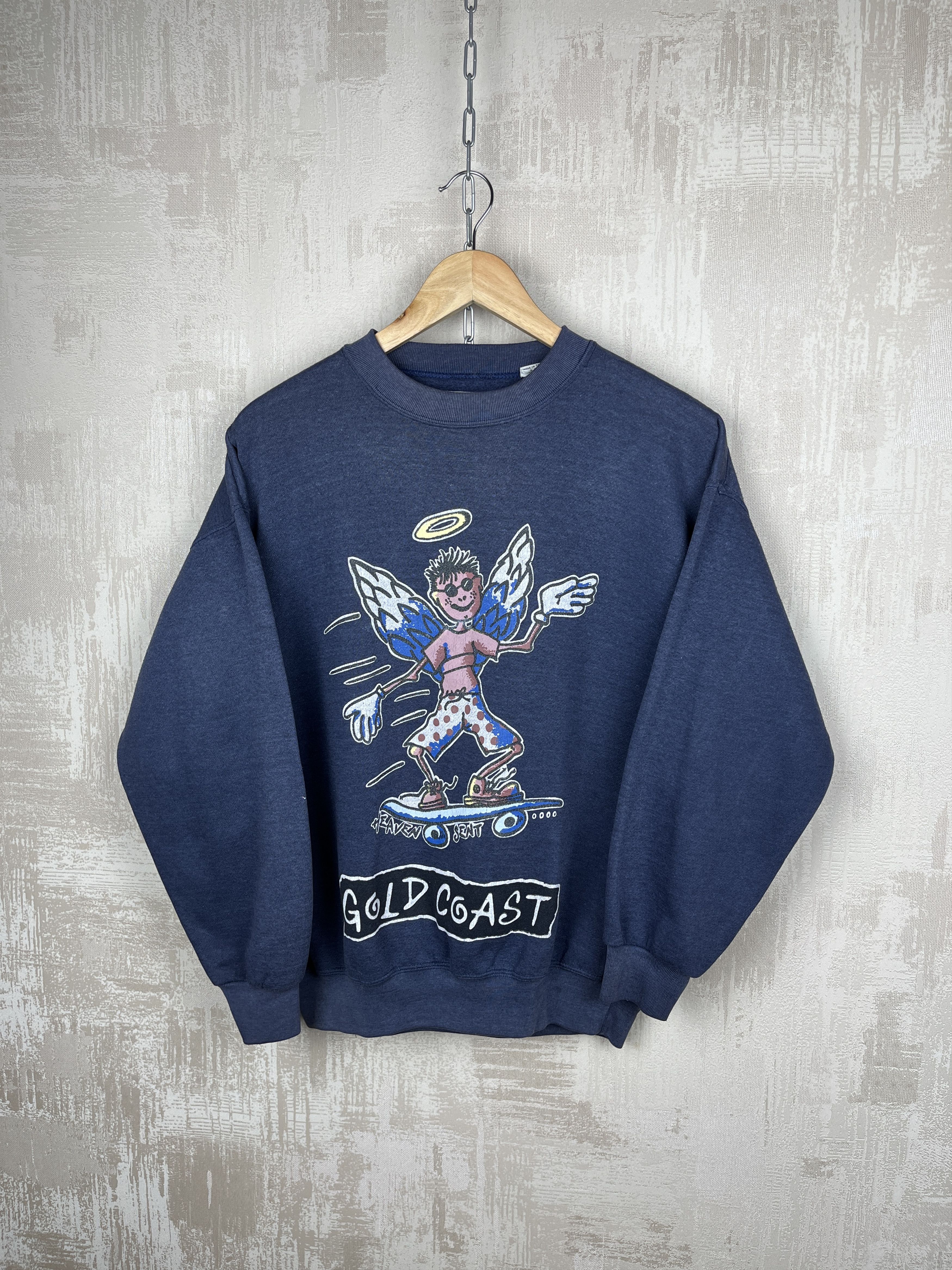 Hook-Ups Vintage Gold Coast Heaven Sent Skate Sweatshirt Size US S / EU 44-46 / 1 - 12 Thumbnail