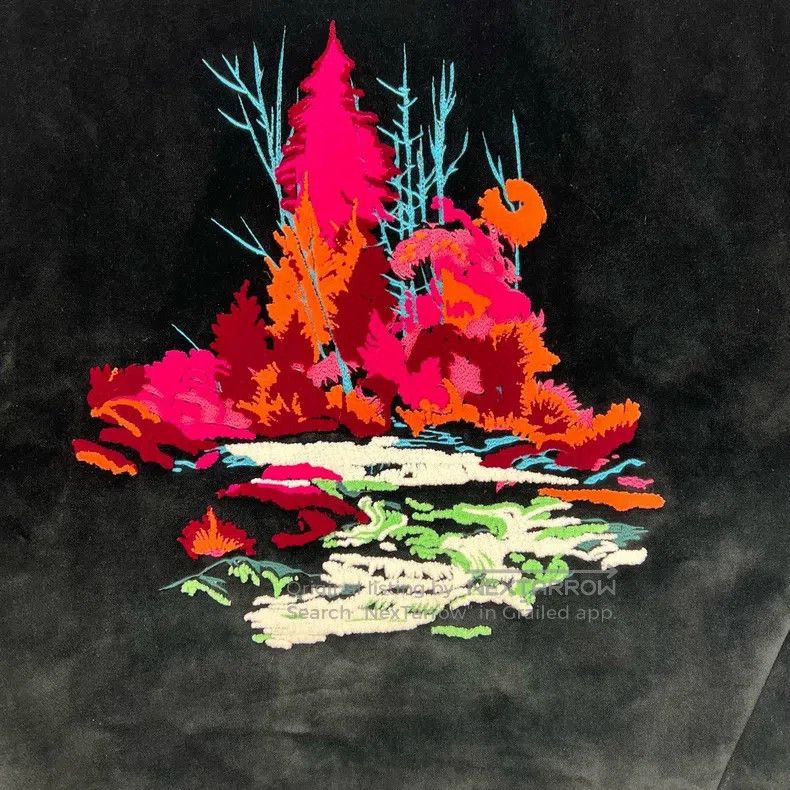 Balenciaga Balenciaga Black velvet heavy embroidery short-sleeve Size XS / US 0-2 / IT 36-38 - 3 Thumbnail