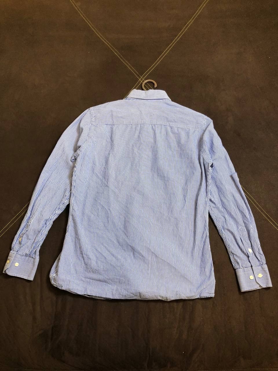 Moschino Moschino Shirt Mens Blue Stripe Red Heart Logo Size US M / EU 48-50 / 2 - 15 Thumbnail